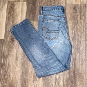 AEO ripped mom jeans